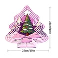 thumbnail image 7 of Stylish Metal Hanging Christmas Tree Wind Spinner - Vibrant Red Ornaments & Snowflakes Design for Festive Yard & Garden Decor, 7 of 7