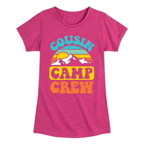 Instant Message - Camping Fitted Short Sleeve Graphic T-Shirt