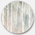 thumbnail image 1 of Designart « A Woodland Walk into the Forest VII » Art Mural Rond en Métal Style Ferme, 1 of 3