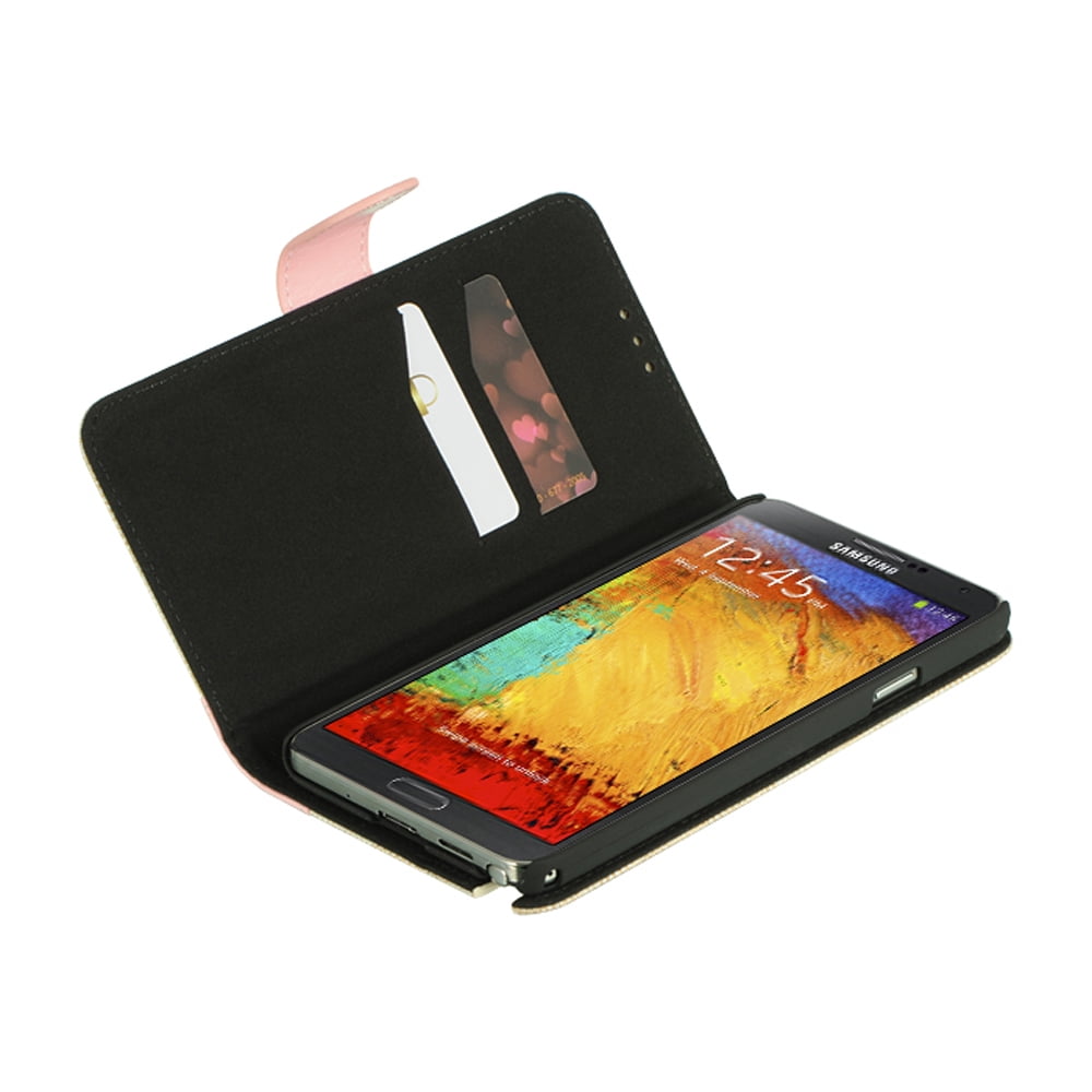 SumacLife Denim Design Wallet Case for Samsung Galaxy Note 3