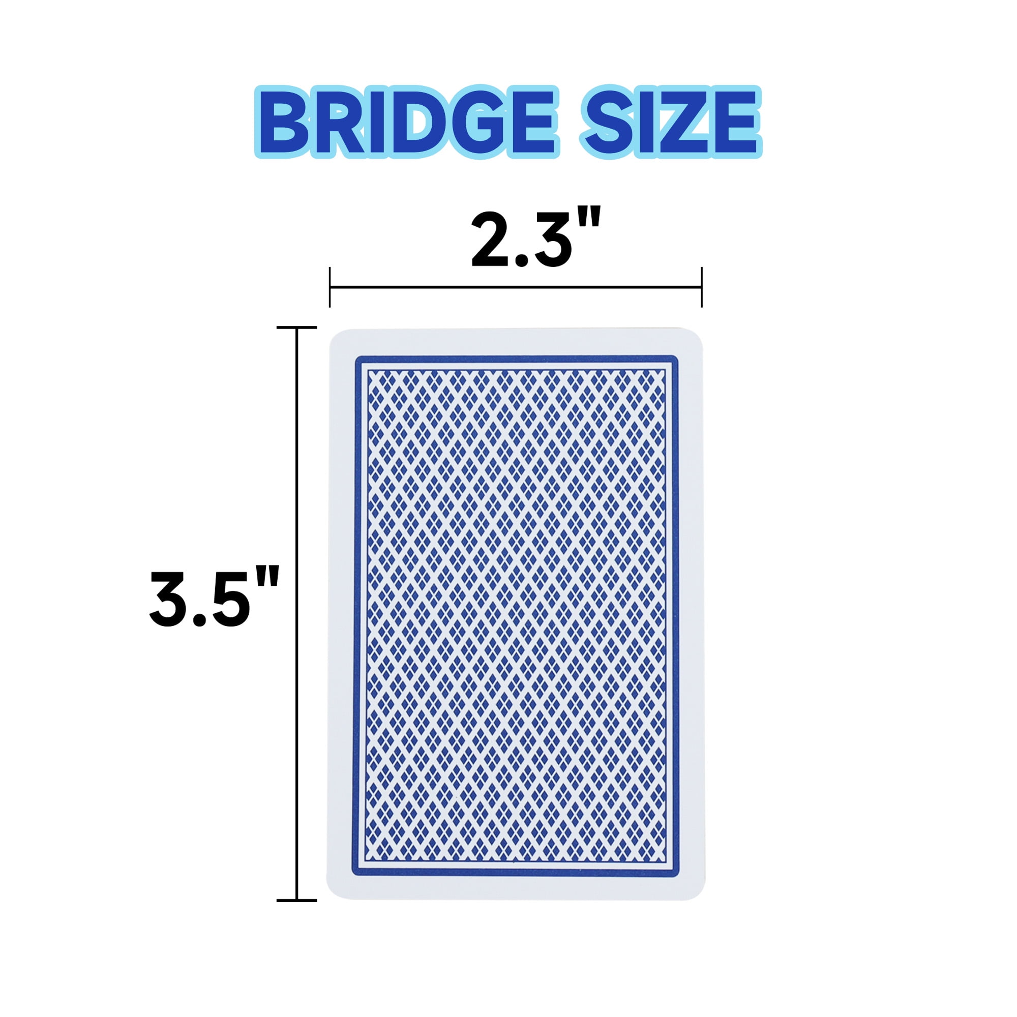 GSE Games & Sports Expert 12-Deck 100% Plastic Waterproof Playing Cards, Standard Regular Index, Bridge Size, Perfect for Outdoor Camping, Beach & Pool, Travel