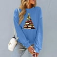 thumbnail image 5 of ShiShine Women's Christmas Sweatshirt Cute Books Tree Graphic Long Sleeve Holiday Shirts Casual Crew Neck Xmas Tops, 5 of 6