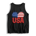 thumbnail image 4 of Goodtrade8 Womens July 4th Tank Tops Summer American Flag Pullover Patriotic Sleeveless Shirts Casual Workout Red White and Blue Tops for Women Crew Neck, 4 of 4