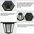 thumbnail image 3 of Ghojet Solar Wall Lights Outdoor, Solar Power LED Light, ip44 Waterproof Modern Wall Lighting Lamp, Solar Deck Lights, Decorative Solar Fence Lights for Home Yard Path Way Garden Patio Porch, 3 of 9