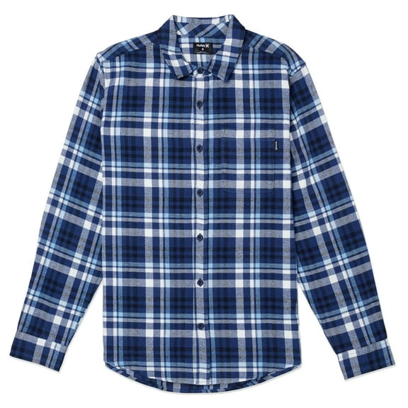 Hurley Men's Portland Organic Flannel Ls, Submarine