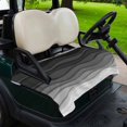 thumbnail image 2 of Golf Cart Seat Covers for 2 Seater,Black Ombre Stripes Microfiber Cart Seat Towel Blanket,Modern Abstract Sea Waves Spray Art Absorbent NonSlip Bench Seats Protector for Golf Course 51"x31", 2 of 9