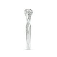 thumbnail image 3 of ANGARA Natural 0.47 Ct. Diamond Classic Ring in Sterling Silver for Women (Ring Size: 9.5), 3 of 10