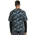 thumbnail image 2 of Tooniforms Men Scrubs Top, V-Neck, TF701, M, Laser Tag, 2 of 7