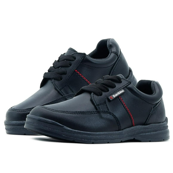 Zapato Niño Escolar Piel Bambino Negro Antiderrapante 18-25 negro 23