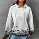 thumbnail image 1 of Sudaderas y chaquetas casuales con capucha de manga larga para mujer, sudaderas casuales de cuello redondo y manga larga, blusas lisas con capucha, top de poliéster para mujer, 1 of 3