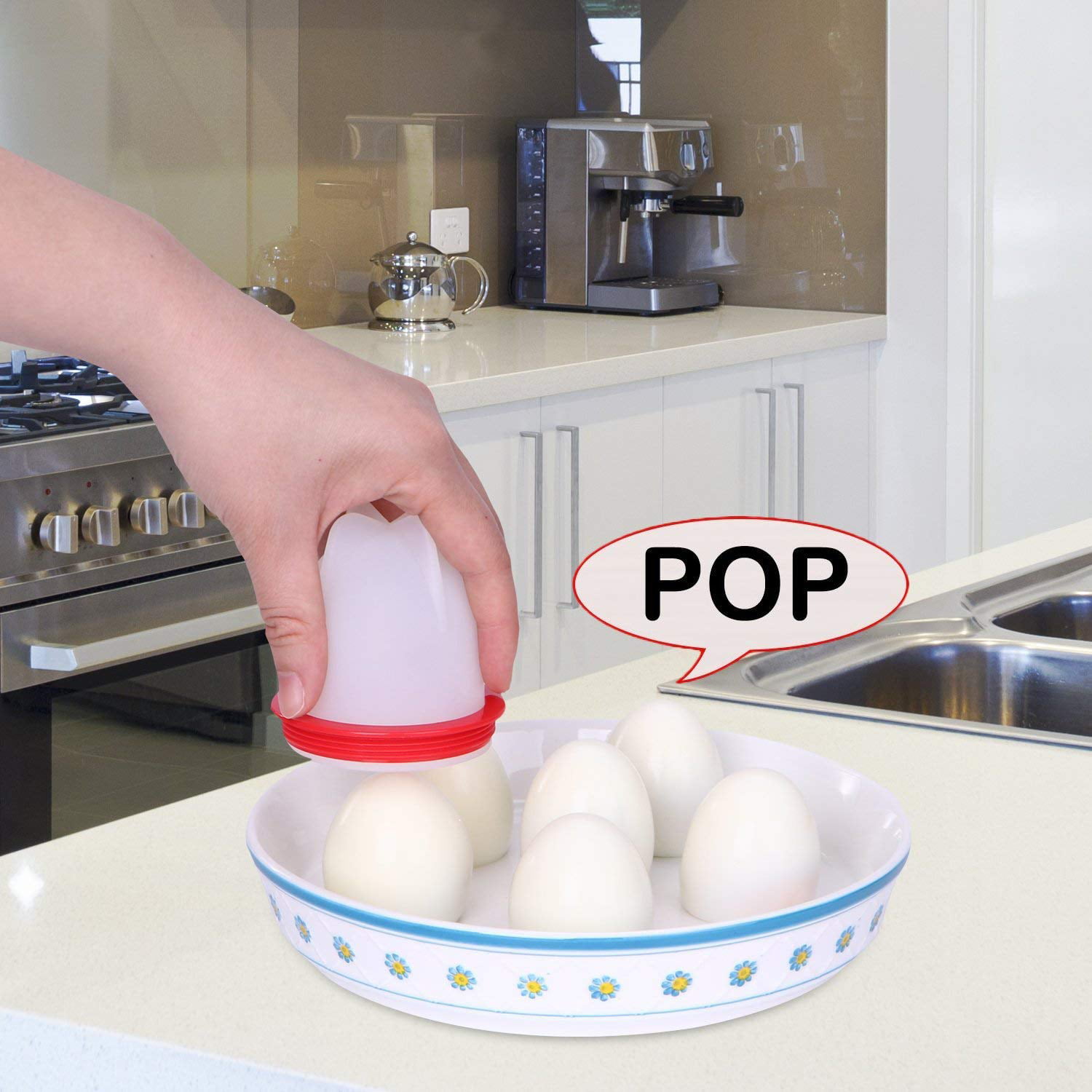 6pcs Set of Egglettes Maker Mold, Silicon Egg Boil Cup Hard Boiled Egg  Cooker Without Egg