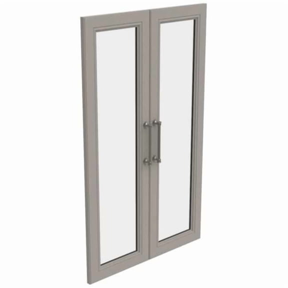 Closetmaid 461300 Modular Set Of (2) 10-1/2"W  Framed Glass Door Set For Closet Cabinets -