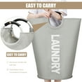 thumbnail image 5 of DOKEHOM 90L Large Laundry Basket, Collapsible Laundry Bag, Foldable Laundry Hamper, Folding Washing Bin (Grey), 5 of 7