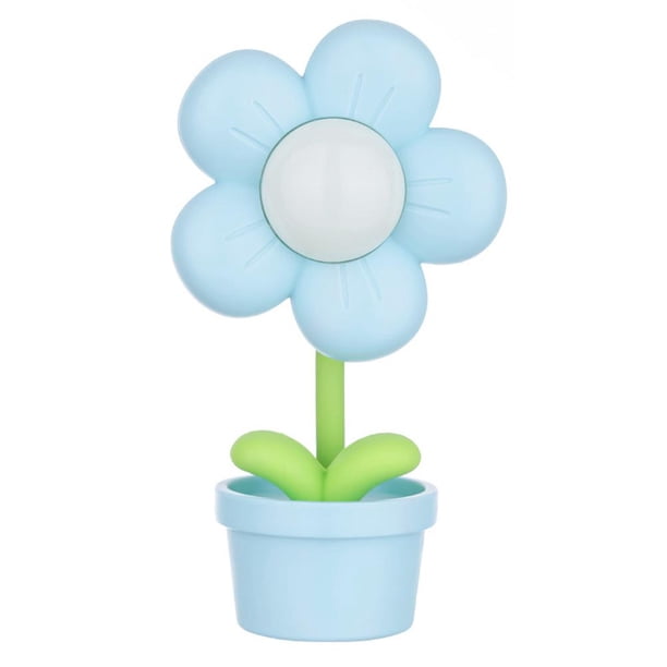 Linda luz de noche LED, lámpara de noche de dibujos animados ajustable, regalos para niños (azul)