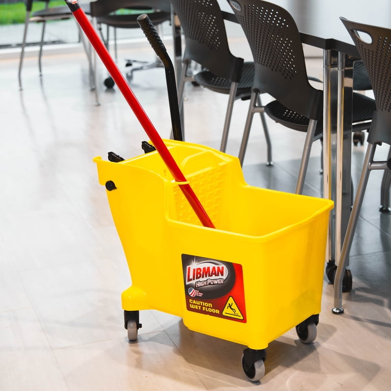 32-Quart Bucket and Wringer with Steel Handle photo 3
