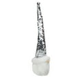 thumbnail image 4 of Northlight 13" Silver Sequin Santa With a Pointed Winter Hat Christmas Decor, 4 of 5