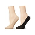 thumbnail image 4 of Just Me Women's 6 Pair Pack Barely There Micro Liner No-Show Socks - Womens - Female, One Size, Tan, 4 of 5