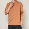 thumbnail image 5 of Annhoo Men's Casual Tops Crew Neck Long Sleeve Crew Neck T-Shirts Loose Work Sports Basic Shirts Fall Comfy Pullover, 5 of 7