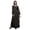 Black, variant on Bimba Moss Georgette Butterflies Butterfly Print Womenâ€™s Long Elastic Waist Casual Summer MaxiÂ&nbsp;Dress-Large