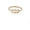 Gold 222, variant on Women's Angel Numbers Open Ring, Adjustable Stainless Steel Unique Statement Ring