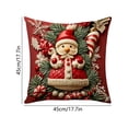 thumbnail image 5 of KFUIRDE Christmas-Printed Cushion Cover 18x18in, 3D Printed Sofa Pillow with Festive Christmas Theme, Decorative Cushion Case for Couch Living Room, Xmas Holiday Home Decor D, 5 of 5