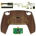 thumbnail image 6 of eXtremeRate Wood Grain Back Paddles Kit Upgrade Board Back Shell Buttons for PS5 Controller BDM-010/020, 6 of 8