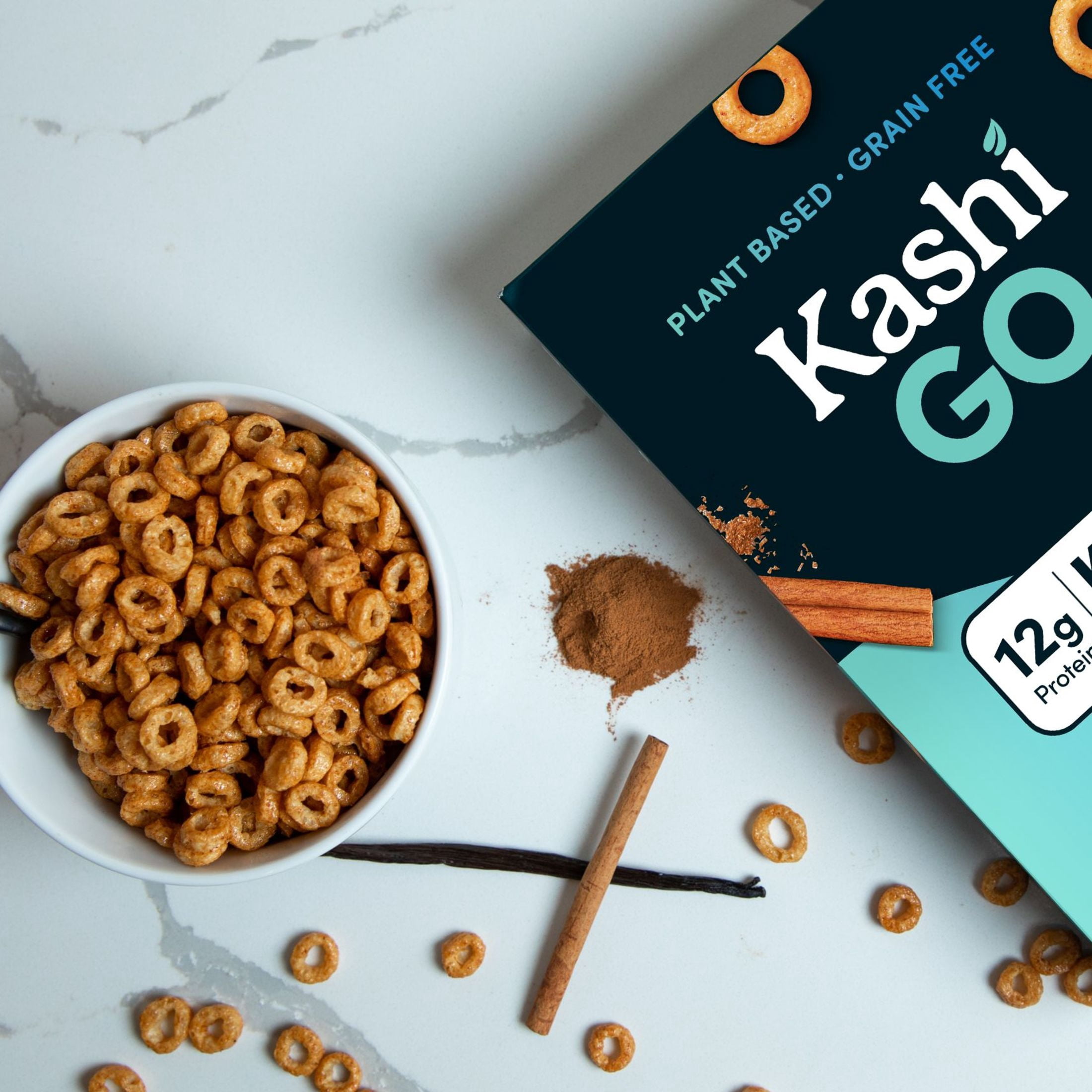 Kashi GO Cinnamon Vanilla Breakfast Cereal, Gluten Free, 7 oz Box