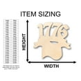 thumbnail image 2 of Unfinished Wood 1776 and Flag Shape - Craft - up to 46" DIY 46" / 1/2", 2 of 3