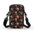 thumbnail image 2 of HELLHERO Skull and Rose Pattern Adults Cross Purse with Adjustable Shoulder Strap Men, Women Shoulder Bag with Shoulder Strap Polyester, 2 of 7