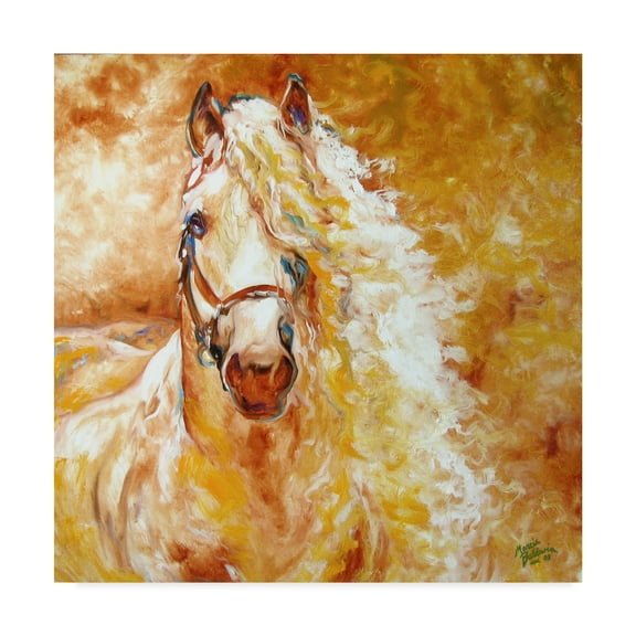 Trademark Fine Art 'Golden Grace Andalusian Equine' Canvas Art by Marcia Baldwin