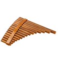 thumbnail image 4 of Natural Bamboo Flute,Pan Flute Wind Instrument,Handmade Pan Flute,15 Tones in G Major,Left Hand Mod, 4 of 5