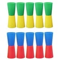 thumbnail image 3 of Multi Person Outdoor Sports Flip Cup Toys Kids Fun Game Flip Cup Shuttle Run Agility Cone Body Coordination Sports Equipment (8 Pcs blue-red), 3 of 7