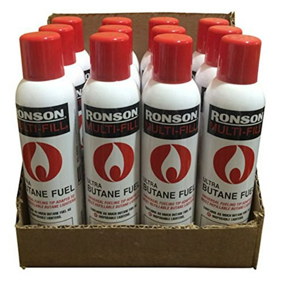 Ronson 5.82 Oz 165 G Multi-fill Ultra Butane Fuel 12 Cans
