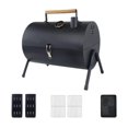 thumbnail image 1 of DOLITY Barbecue Grill Grill Holder Charcoal Grill for Beach Patio Family Gatherings Black, 1 of 9