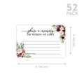 thumbnail image 5 of Koyal Wholesale Share a Memory Cards, Burgundy Fall Florals Cards for Wedding, Life Memories, 4" x 6", 52-Pk, 5 of 5