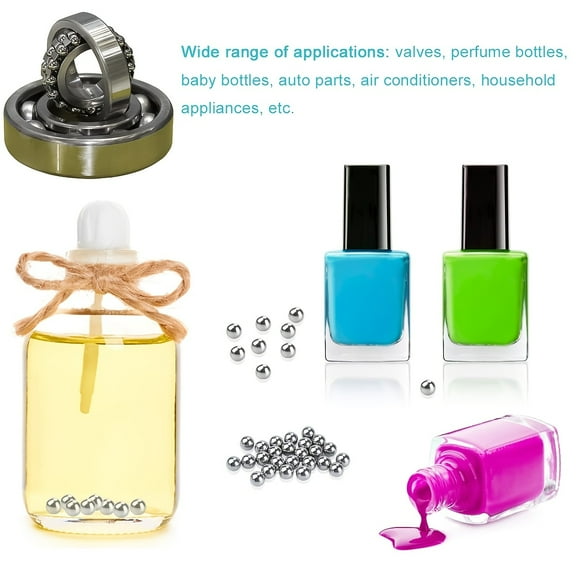 5mm，Paint Mixing Balls Stainless Steel Mixing Agitator Balls for Mixing Model Paints