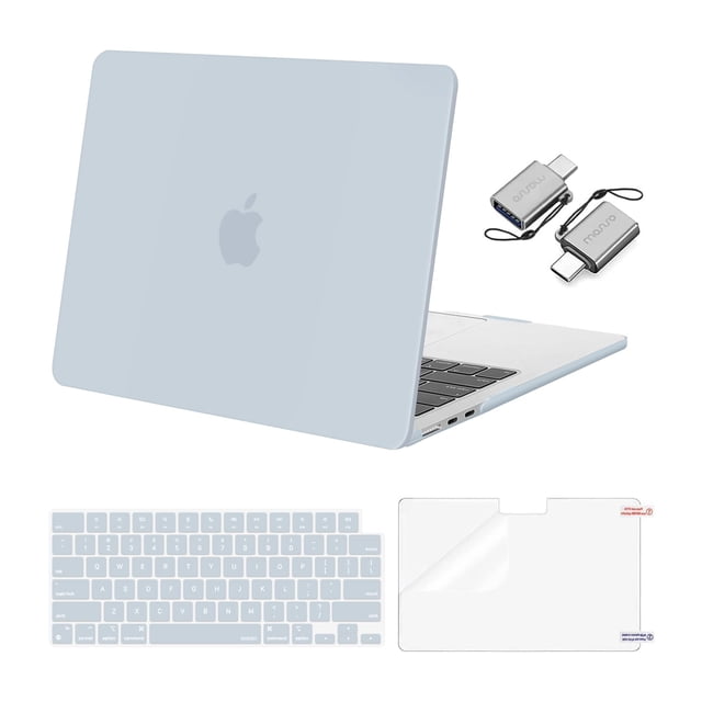 Funda MOSISO compatible con MacBook Air de 13,6 pulgadas, color azul claro