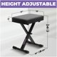 thumbnail image 3 of Banco para piano Liquid Stands, plegables y ajustables, estilo X, color negro, 3 of 7
