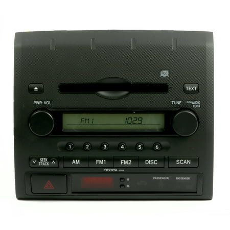 07-08 Toyota Tacoma AMFM Radio Single Disc CD Player 86120-04111 Face ID A51838 -