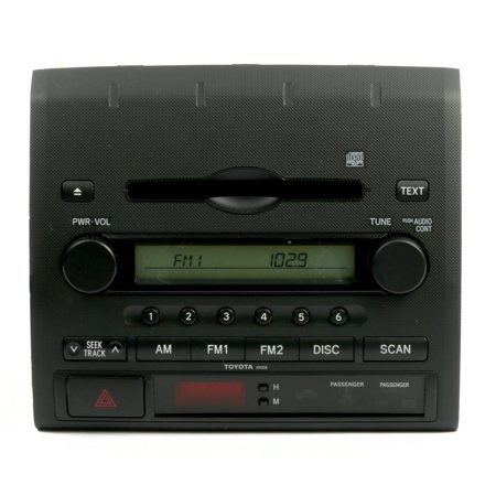 07-08 Toyota Tacoma AMFM Radio Single Disc CD Player 86120-04111 Face ID A51838 -