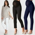 thumbnail image 2 of Pregnant Women Work Pants Stretchy Maternity Skinny Ankle Trousers Slim for Women, 2 of 6