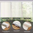 thumbnail image 3 of Cordless Zebra Blinds Roller Shades for Window-Dual Layer Sheer Blinds Light Control with Valance Day Night Privacy Light Filtering Fabric ; W x ; H (W.xHcm), 3 of 8