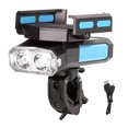 thumbnail image 3 of Sonducket Luz de bicicleta T6 5 en 1 360 grados luz de bicicleta ajustable manillar 400 lámpara de montar a prueba de agua 2000/4000mAh Dropshipping Ciclismo azul negro 2000 mAh Sonducket OD000989-03, 3 of 6