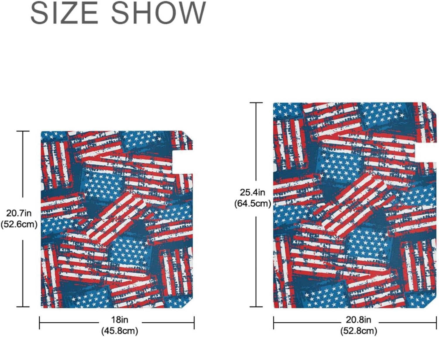 Grunge American Flags Mailbox Cover 4th of July Patriotic Mailbox Covers Magnetic Large Oversized 21"X25.5" Mailbox Wraps Post Letter Box Cover Garden Decorations