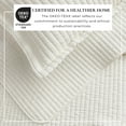 thumbnail image 4 of Great Bay Home Detailed Channel Stitch Microfiber All-Season Quilt Set With Shams (Twin, Whisper White), 4 of 6