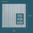 thumbnail image 2 of Cortina de baño Moorefield Flowers 183x183 cm con ojales negros, dobladillo magnetico y tacto suave, Transparente, 2 of 7