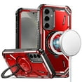 thumbnail image 2 of For Samsung Galaxy S24+ Plus Case Heavy-Duty Metal Ring Stand Magnetic Charging, 2 of 5