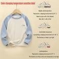 thumbnail image 2 of Lopecy-Sta Children's Long Sleeved Shirts for 3-13 Years Boys Girls Shirts Long Sleeve Cotton Color Block Raglan Sleeve Crewneck Baseball Tops Tees for Kids, 2 of 9