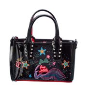 Christian Louboutin Cabata Nano Patent Tote, Black