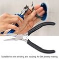 thumbnail image 3 of Wire Looping , 5 Inch Easy Operation Half Round Nose  Carbon Steel Jaw  For DIY Jewelry Making, 3 of 8